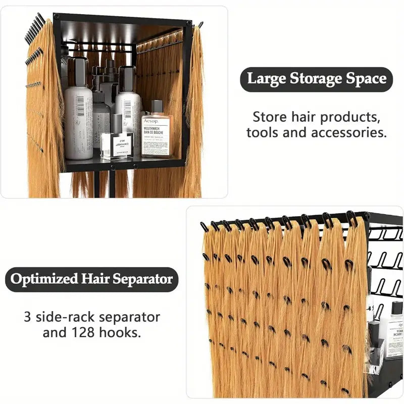 Braiding Hair Stand with Tray